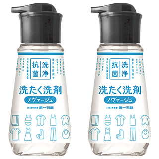 第一石鹼 Novage 按壓式超濃縮洗衣精 300g - 創新設計 48小時抗菌除臭, 2瓶