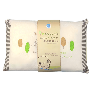 KU.KU Duckbill 酷咕鴨 有機純棉著系列 四季枕 柔軟枕心, 23 x 35cm, KU2053