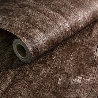 WE CHAMP 環保無紡布自黏式壁紙 WTB-794, 經典木紋咖