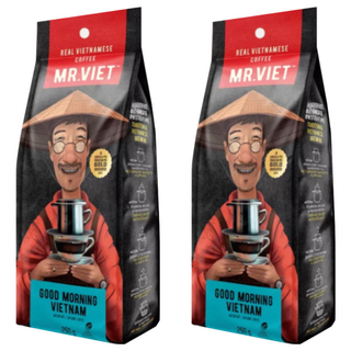 MR.VIET 早安越南咖啡粉, 250g, 堅果和黑可可口味, 2包, Ground
