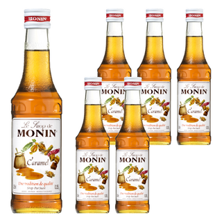 MONIN 莫寧 焦糖風味糖漿, 250ml, 6瓶