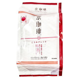 OGAWA 小川珈琲 京都吟味百饌 醇厚京咖啡 濾掛式, 10g, 5包, 1袋