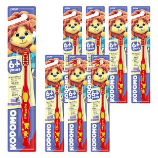 KODOMO 兒童牙刷套裝 6歲以上兒童適用, 顏色隨機, 8支, 1組