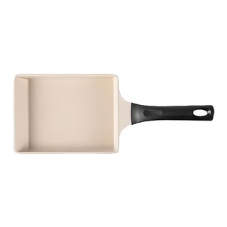 Tamsaa IH電磁爐適用 玉子燒鍋 19x14cm 奶油米色, 19cm, 1個