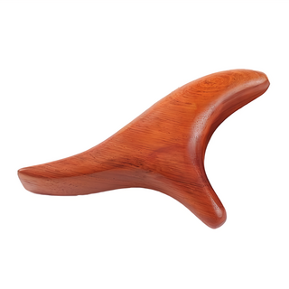 花梨木按摩器, 天然花梨木, 13x6x2cm, 三角