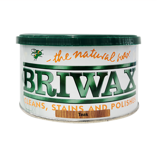 BRIWAX 拋光上色蠟 柚木色Teak 400g, 1罐
