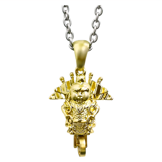 財神小舖 哪吒三太子 中壇元帥項鍊, 復古銅, 1個