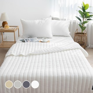 atonalo 造型抗菌薄被床罩, 白色