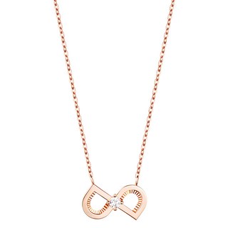 STONEHENgE 女款 SHe 14K 鑽石 項鍊 SA24D40U4R + 購物袋