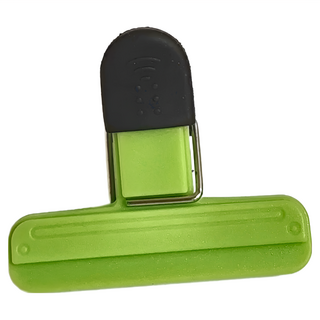 封口夾 10入 食物密封防潮夾 延長保鮮期 TPR手柄防滑, 綠色, 1組