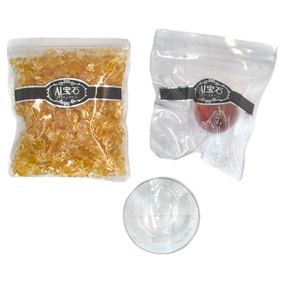 黃琉璃水晶球聚寶盆, 1組