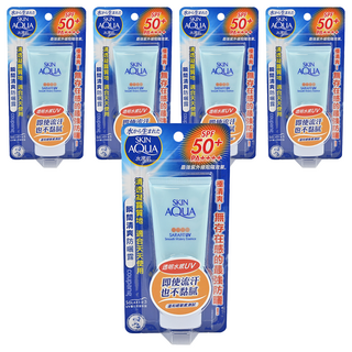 SKIN AQuA 水潤肌 瞬間清爽防曬露 SPF50+ PA++++, 50g, 5件