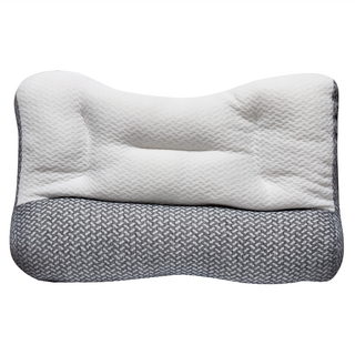 HONDONI日式反牽引護頸枕 紓壓側睡止鼾枕 40 x 60cm 舒適助眠, 白色 + 灰色, 1個