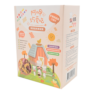 港媽私房手作 阿呷珍愛吃 寶寶蔬果螺旋麵，手工製作 添加蔬菜水果 吃得健康, 150g, 1盒