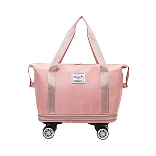 JOJOGO 三倍大胃王旅行袋 可拆卸萬向輪x4 3層大容量空間, 1.16kg, 隨機出貨, 1個