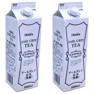 HOMER 伯爵紅茶 無糖, 1L, 2入