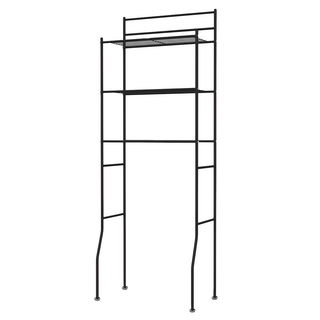 dayneeds 日需百備 多功能馬桶置物架 附3片PP板, 黑色, 1個