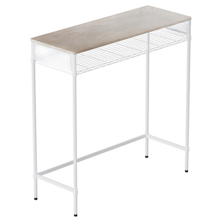 dayneeds 日需百備 木頂板漂流木紋 工作桌/長腳桌/高腳桌 120 x 45 x 135cm 1個, 白色