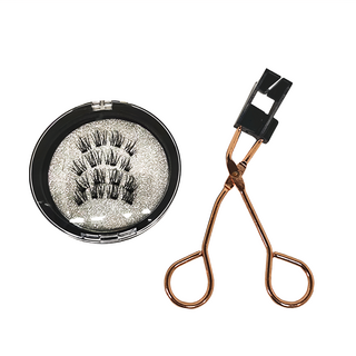 量子磁力假睫毛套組 太陽花款 + 睫毛夾, HPD08, 1組