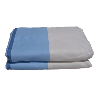 A-ONE 雪紡棉床包枕套三件組 環境友善印染技術 耐洗染色堅牢度高 吸濕透氣, 藍天碧海, 單人, 床包 + 枕套