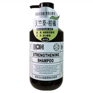 BON 髮妍植 薑黃5a強健豐韌洗髮精 適合敏感頭皮及頭皮屑髮質 減少斷髮 無矽靈, 550ml, 1瓶