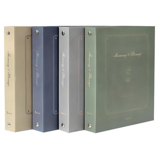 Bfancy 記憶口袋相簿 4入組, 綠色,海軍藍,米色,灰色, 40張