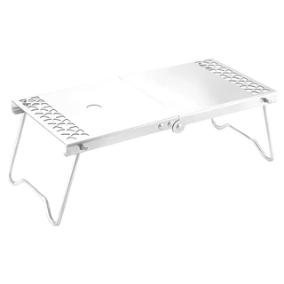 ISE MOUNT 小島嶼山 不銹鋼高山爐摺疊桌, 銀色
