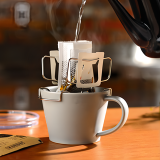 日本 AUX 可調式耳掛咖啡專用架 304不鏽鋼, 1盒, 銀色 (stainless)