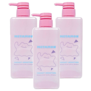 PoKeMoN 寶可夢 沐浴空罐 600ml 6.6 x 6.6 x 22cm, 百變怪, 3件