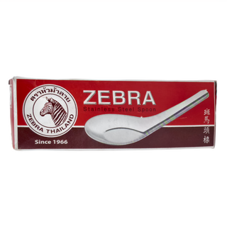 ZEBRA THAILAND 斑馬牌 平底匙12支套裝，4.2x13公分，430不鏽鋼，耐酸耐用, 單色, 1盒