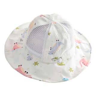 JAR嚴選 兒童透氣防曬遮陽帽 - 米色恐龍, 均碼