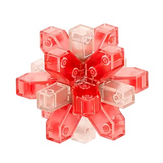 YouRPUZZLE 孔明鎖 梅花鎖 薔薇L2746，益智玩具，訓練手眼協調，激發想像力, 1入