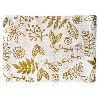 HIKARI 日光生活 簡約印象 PVC編織餐墊 S316-2 44 x 29cm 餐桌防護墊, 花, 1個