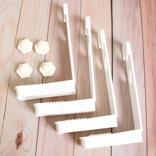 免重覆拆裝懶人床單固定扣 4個, 白色