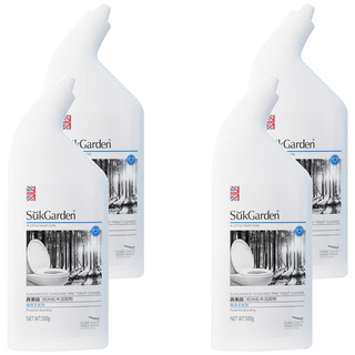 SukGarden 蔬果园 陽光松木潔廁靈馬桶清潔劑 強效去垢 清香除臭 高效殺菌 無腐蝕不刺激, 500ml, 4瓶