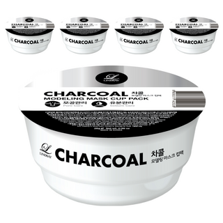 韓國 LINDSAY 台灣公司貨 杯裝軟膜粉 木炭 28g, 1入, 5個