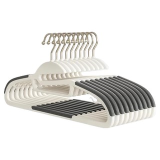無痕防滑多功能衣架16件組 雙位款, 靜謐灰, 1組