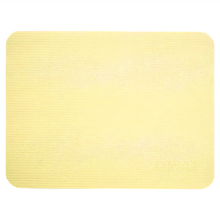 QMAT 30mm運動跪墊 抗菌款 輕巧便攜 雙面壓紋防滑 易於清潔, 鵝黃色, S(40 x 30cm), 1個