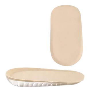 矽膠減壓內增高鞋墊 80g, 1組, 2cm, 膚色