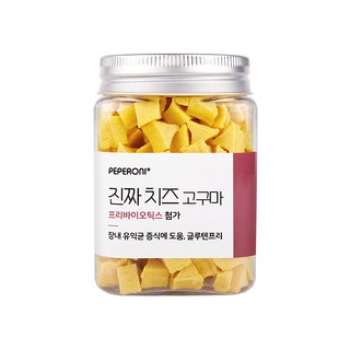 PEPE-RONI 陪陪肉肉 狗零食 香濃地瓜起司, 180g, 柔軟質地, 添加益生元, 富含鈣質, 不含麩質, 1罐