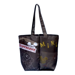 MICKEY MOUSE 米奇 牛仔黑 MIRL系列翻轉魔術雙杯袋 24.5*20*8cm, 1個