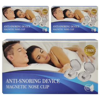 Neon 台灣霓虹 迷你止鼾器, 矽膠磁性鼻夾, 舒適睡眠, 呼吸順暢, 輕盈止鼾, 附收納盒, 3盒