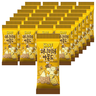 HBAF 杏仁果 蜂蜜奶油味, 迷你包裝 輕鬆隨身攜帶, 30g, 36包