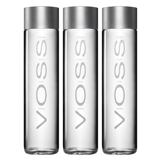 VOSS 芙絲 挪威天然氣泡礦泉水 玻璃瓶裝 800ml, 375ml, 3瓶