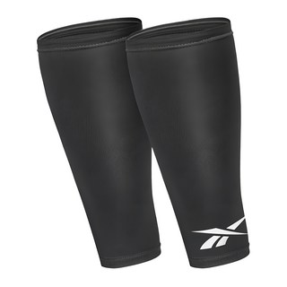 Reebok 銳步 Compression Calf Sleeves 壓力小腿套, 黑色, L, 1雙