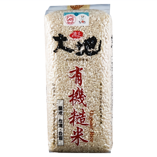 池上多力米 池上大地 有機糙米，保留米糠層及胚芽，富含膳食纖維、蛋白質、維生素B群及E群，台灣台東原產, 1.5kg, 1包