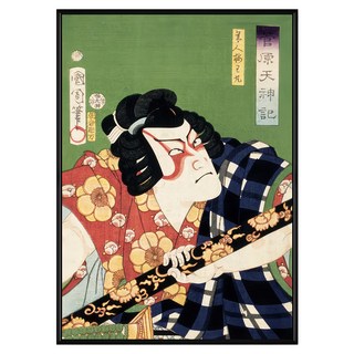 Boluo 菠蘿選畫所 浮世繪 武者III, 59.4 x 42cm, 黑框