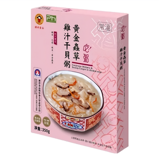 禎祥食品 黃金蟲草雞汁干貝粥, 350g, 1盒