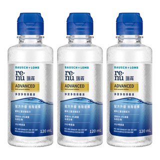 BAUSCH LOMB 博士倫 瑞霖 淨潔多效保養液, 120ml, 3瓶