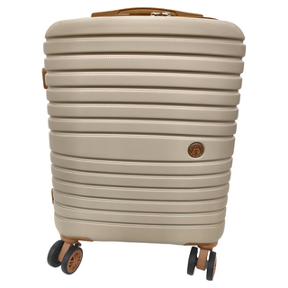新古典 防爆加大登機箱 卡其色 16吋-輕巧耐用